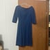 Vintage Handmade 1950s Blue Wool Dress
