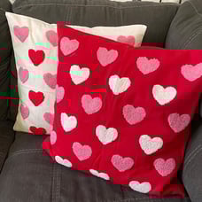 Valentines Day Throw Pillow Covers 18x18 Set of 2 Heart Love Couples Decorations