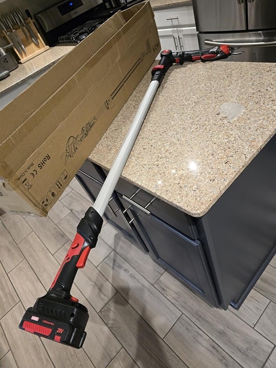 20V Pole Pruning Shear, Battery Powered Cordless Electric Pruning, Reach To
