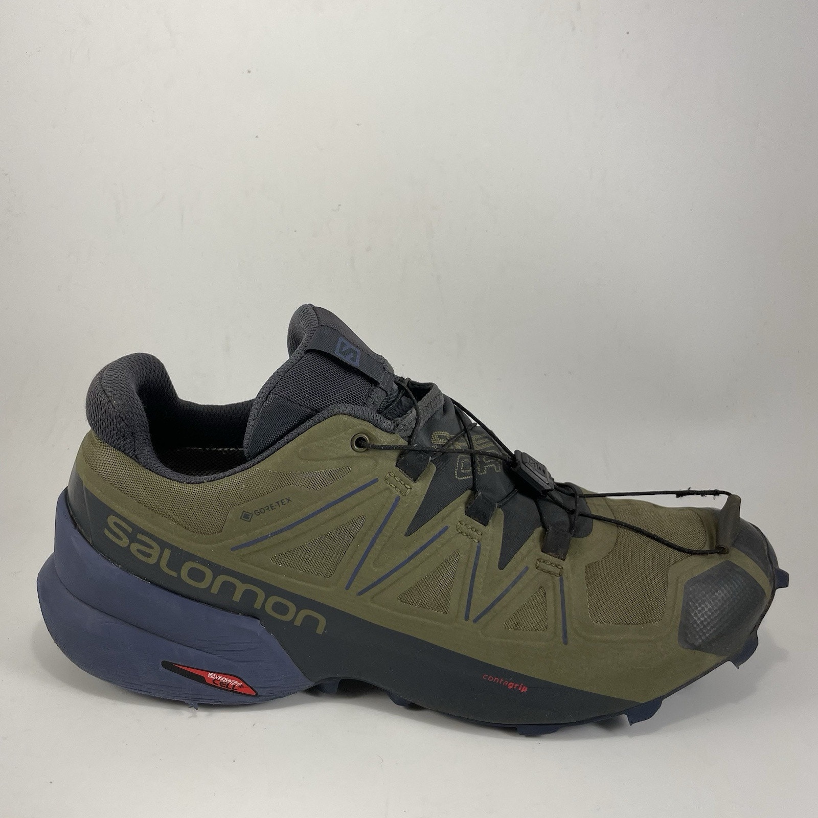 Salomon Speed Cross GTX Low Hiking Trail Sneaker Womens Size 11 Green Waterproof