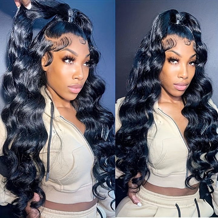 Glueless Wigs Human Hair Pre Plucked Body Wave Real No Glue Wig Pre Cut 13x6