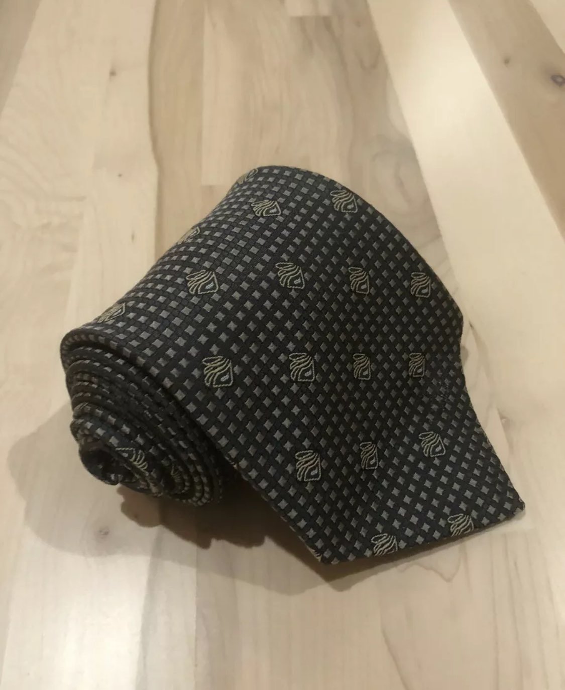 Robert Talbott BOC 100% Silk Woven Made in USA Polka Square + Geometric Wide Tie