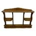 Sheryn's Maple Wood Wall Hanging Curio Cup Saucer Plate Display Kitchen Country