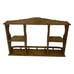 Sheryn's Maple Wood Wall Hanging Curio Cup Saucer Plate Display Kitchen Country