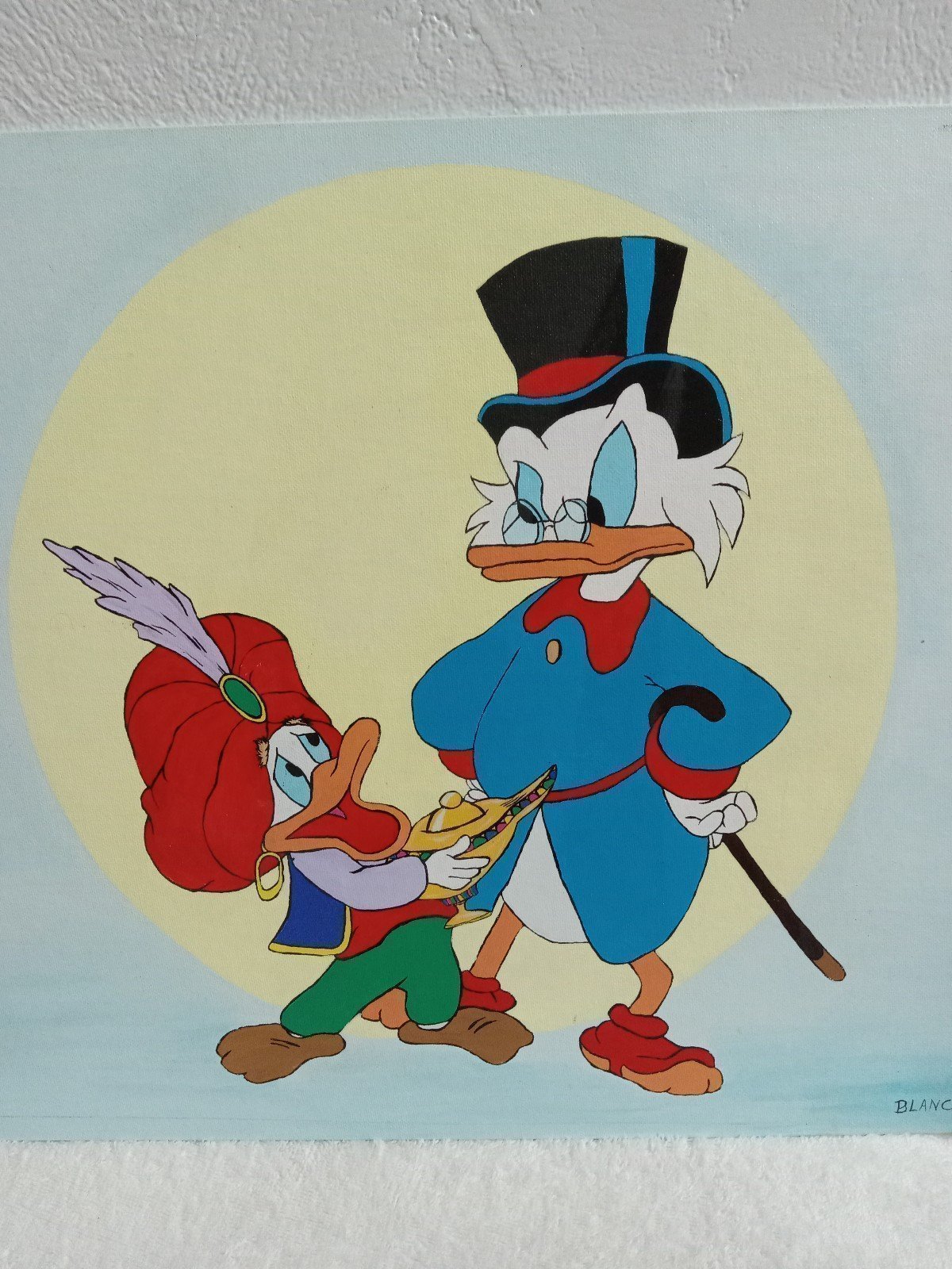 painting by Francisco Capdevila Blanco Duck tales the movie scene