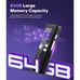 64GB Digital Voice Activated Recorder with Playback - 3072Kpbs HD Dual MIC Tape