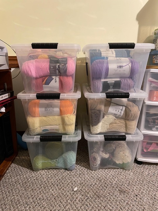 6 Quart Stackable Plastic Storage Bins with Lids, 10 Pack - BPA-Free