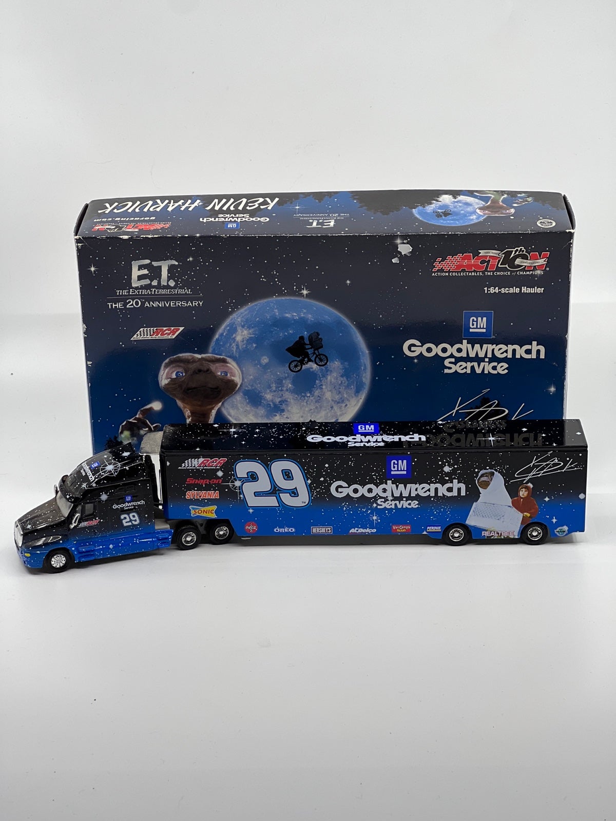 Rare Action Collectible: Kevin Harvick #29 Diecast Hauler - E.T. Edition
