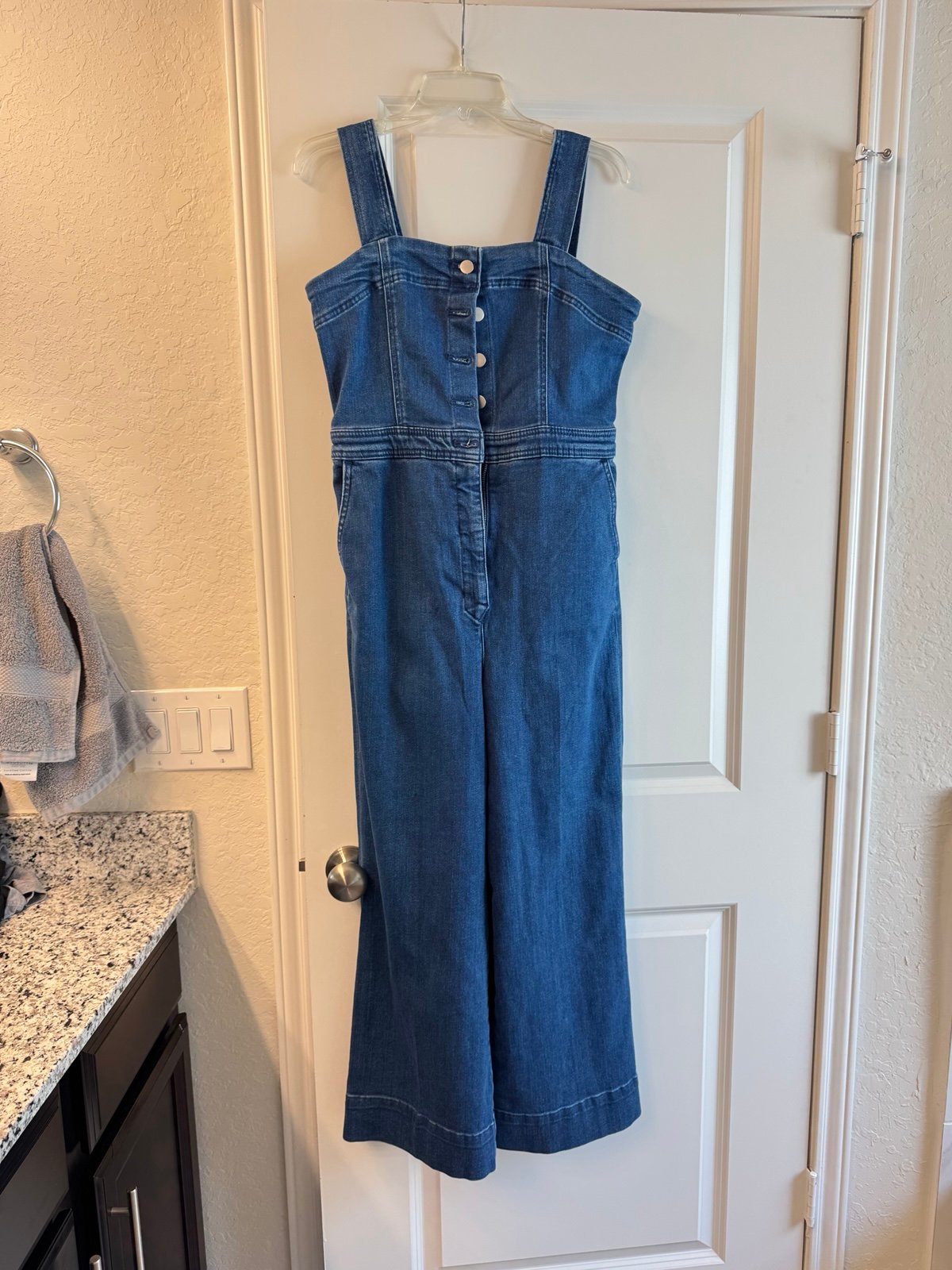 Maeve by Anthropologie Women's Blue Denim Overalls