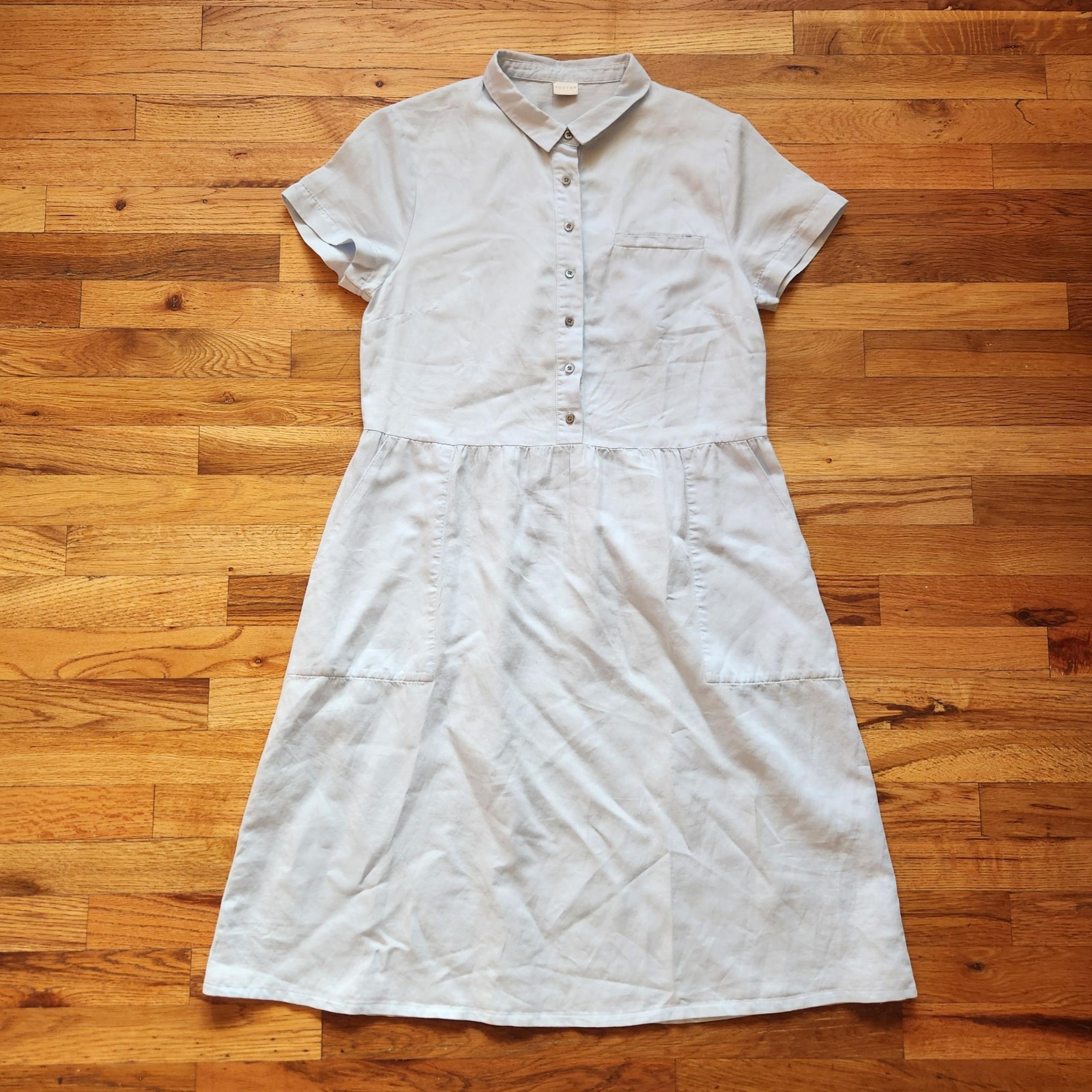 Poetry short sleeve shirtdress US 6