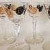 5 Vintage 1950s Libbey Old Coins Cocktail Liquor Black Gold Glasses