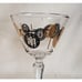 5 Vintage 1950s Libbey Old Coins Cocktail Liquor Black Gold Glasses