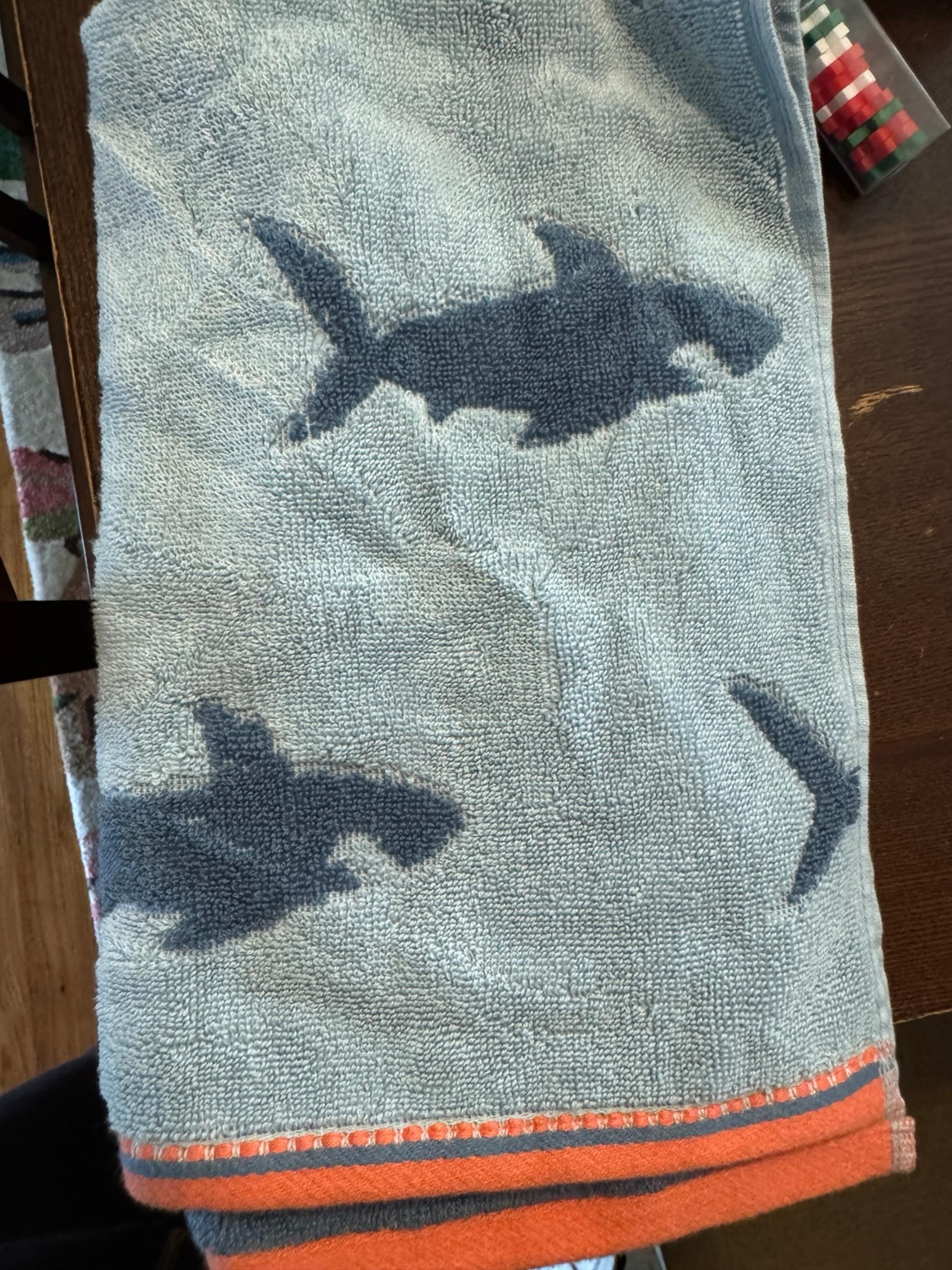 Pillowfort shark hand towel new bathroom