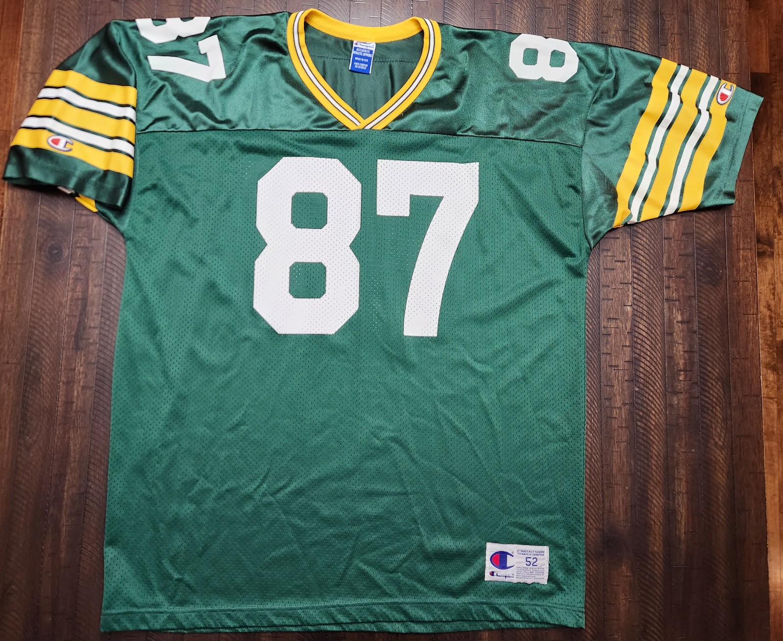 Vintage Champion Green Bay Packers Robert Brooks Jersey Mens 2XL Sz 52 Green. L