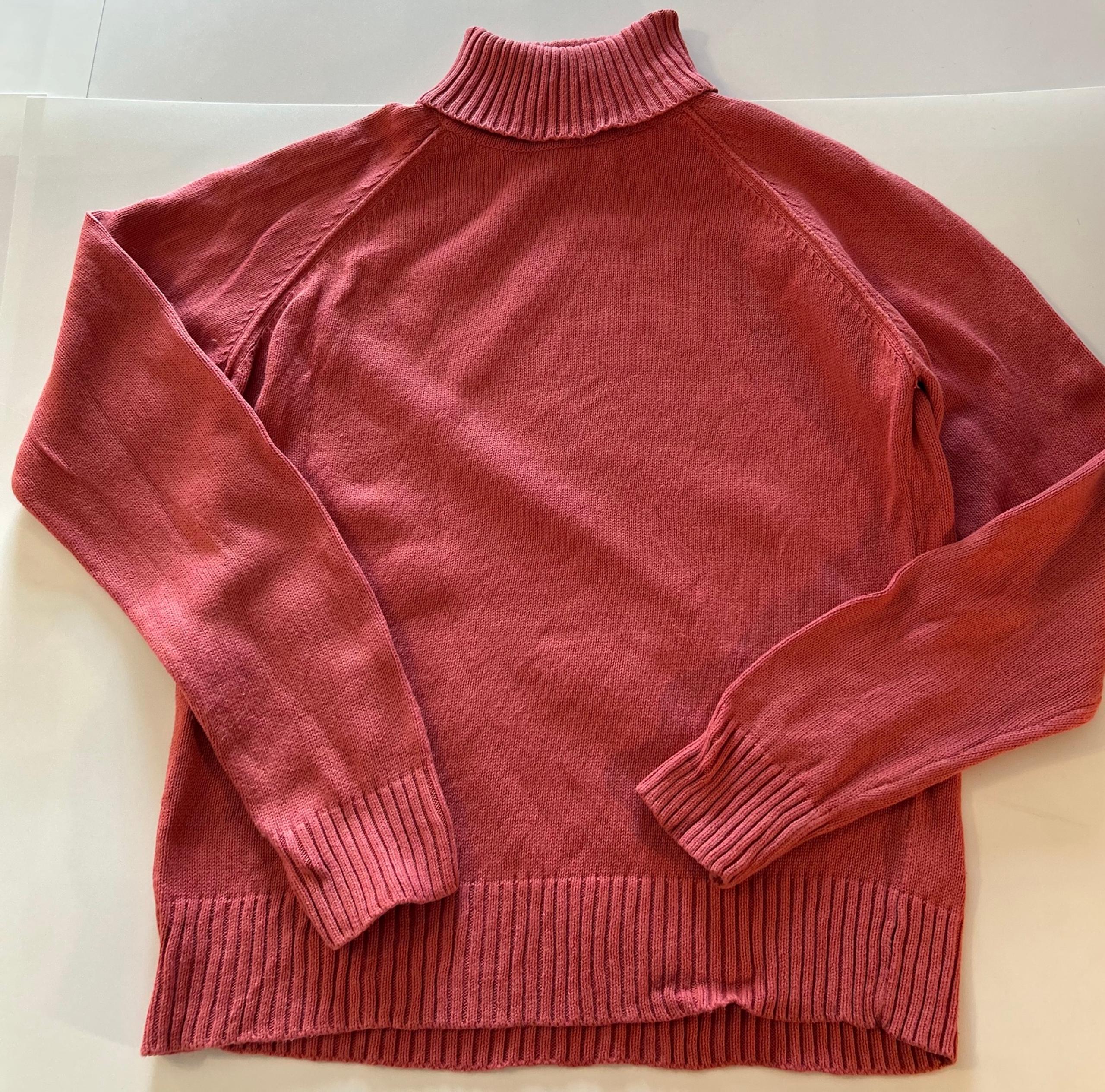 Jeanne Pierre Pink Turtle Neck Sweater Size Large
