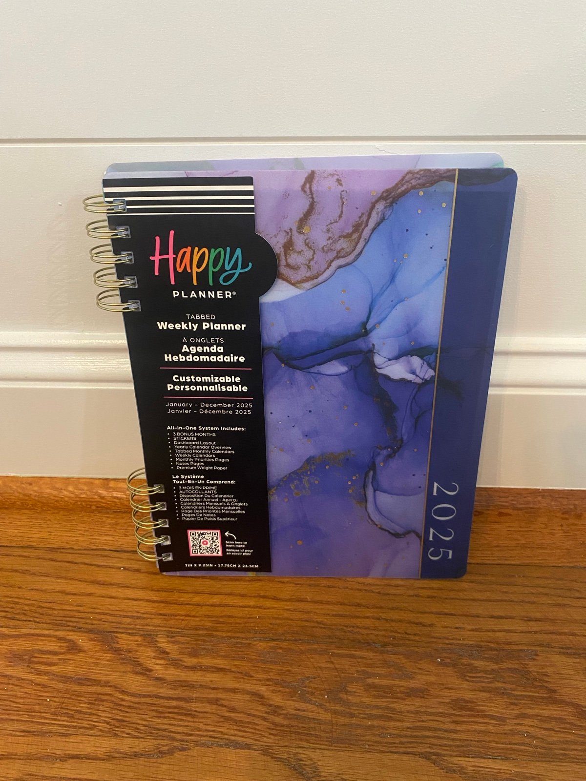 The Happy Planner 2025 Classic Dashboard Layout Planner New Year Purple Granite