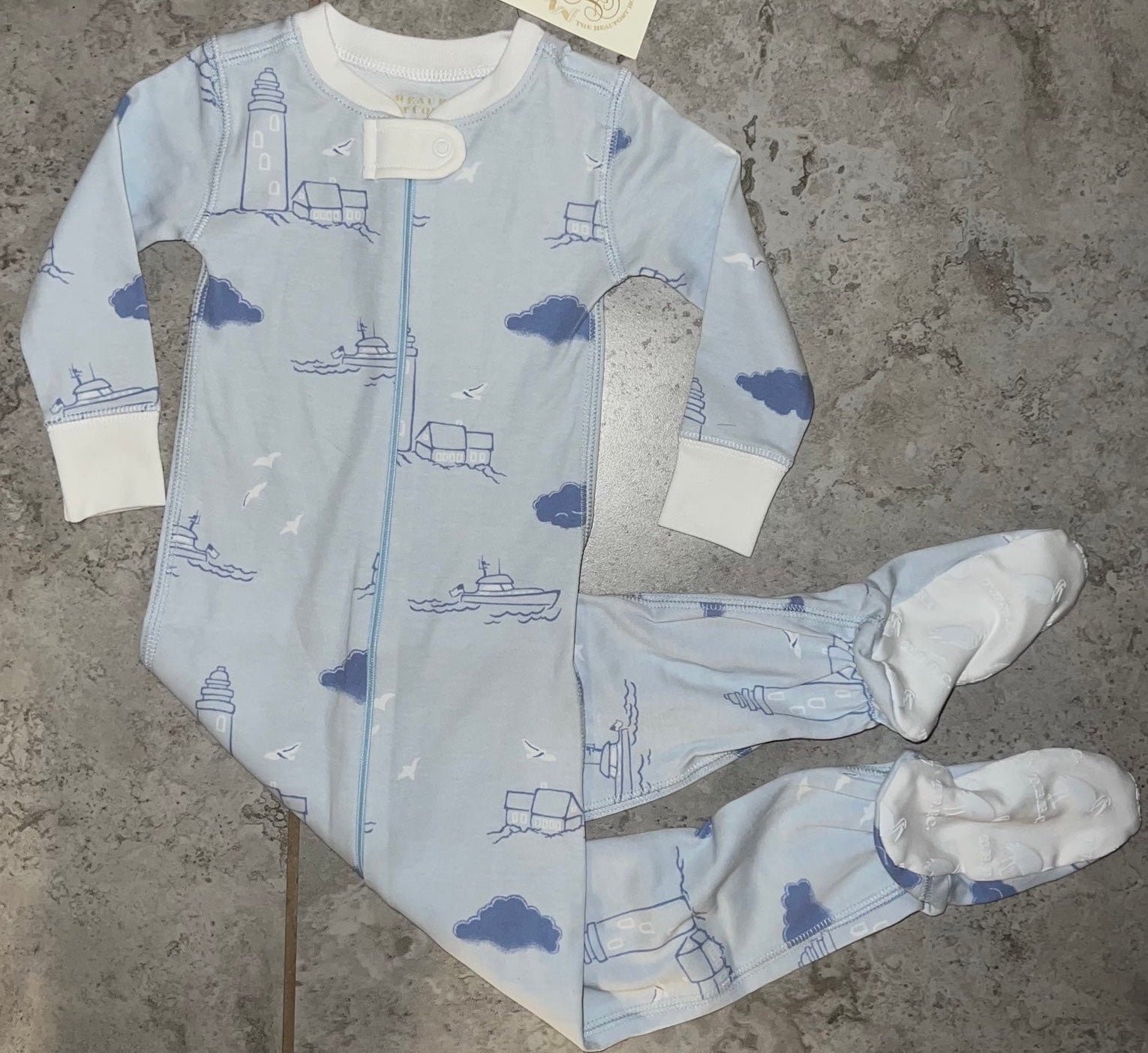The Beaufort Bonnet Company Knox’s Night Night Loggerhead Lighthouse Pajamas