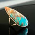 Sterling Silver Oyster Turquoise Ring - Size 7 - NWOT