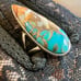 Sterling Silver Oyster Turquoise Ring - Size 7 - NWOT