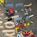 Kid Craft Wooden Train Track Set 79 Pieces Lot