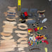 Kid Craft Wooden Train Track Set 79 Pieces Lot