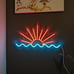 Sunrise Sunset Neon Sign Sun Wave Led Neon Signs Beach Sea Wave Led Neon Signs