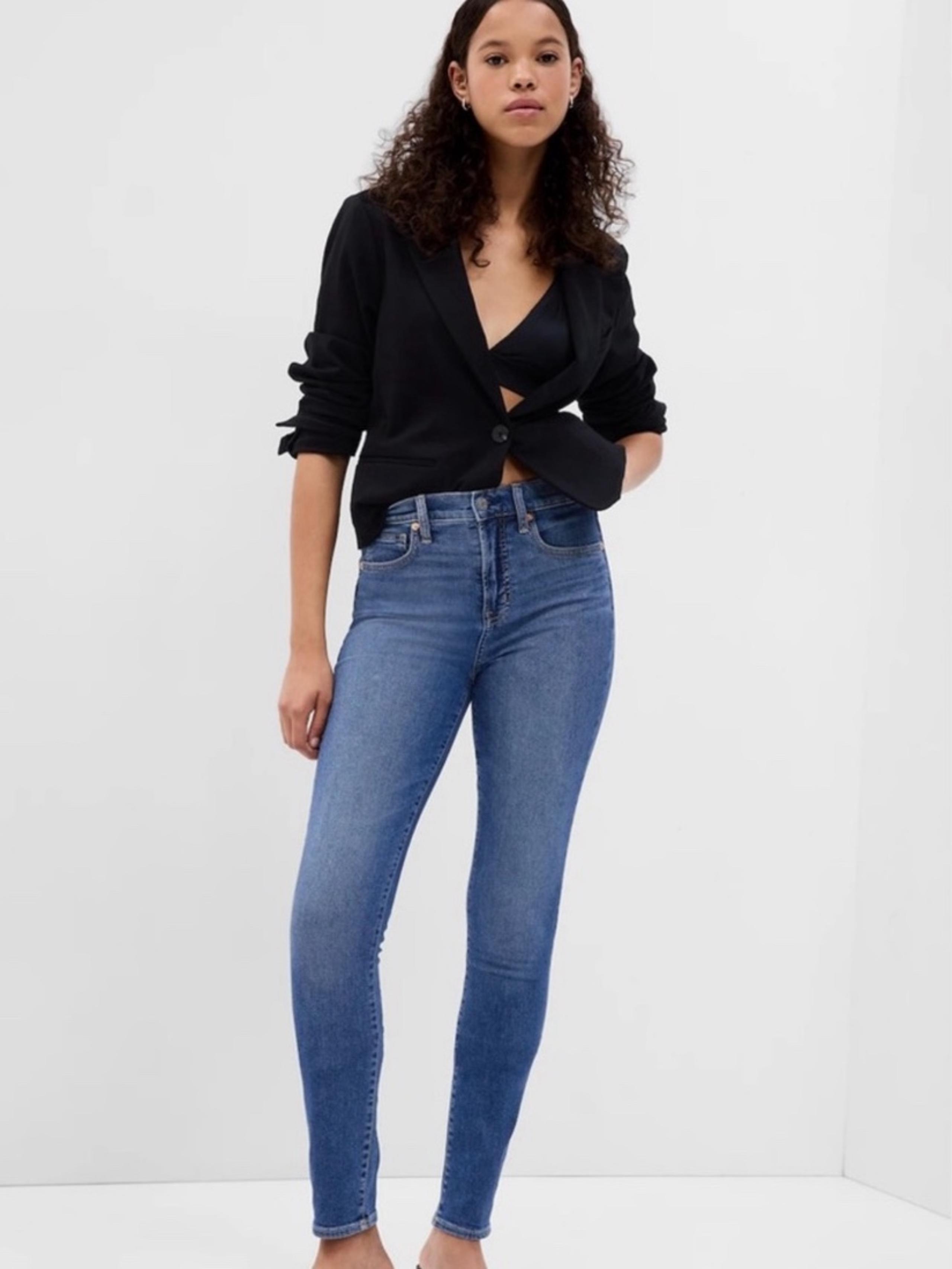 GAP 1969 Easy Leggings Jeans Mid Rise Blue Denim Stretch Skinny Women’s 6 28 R