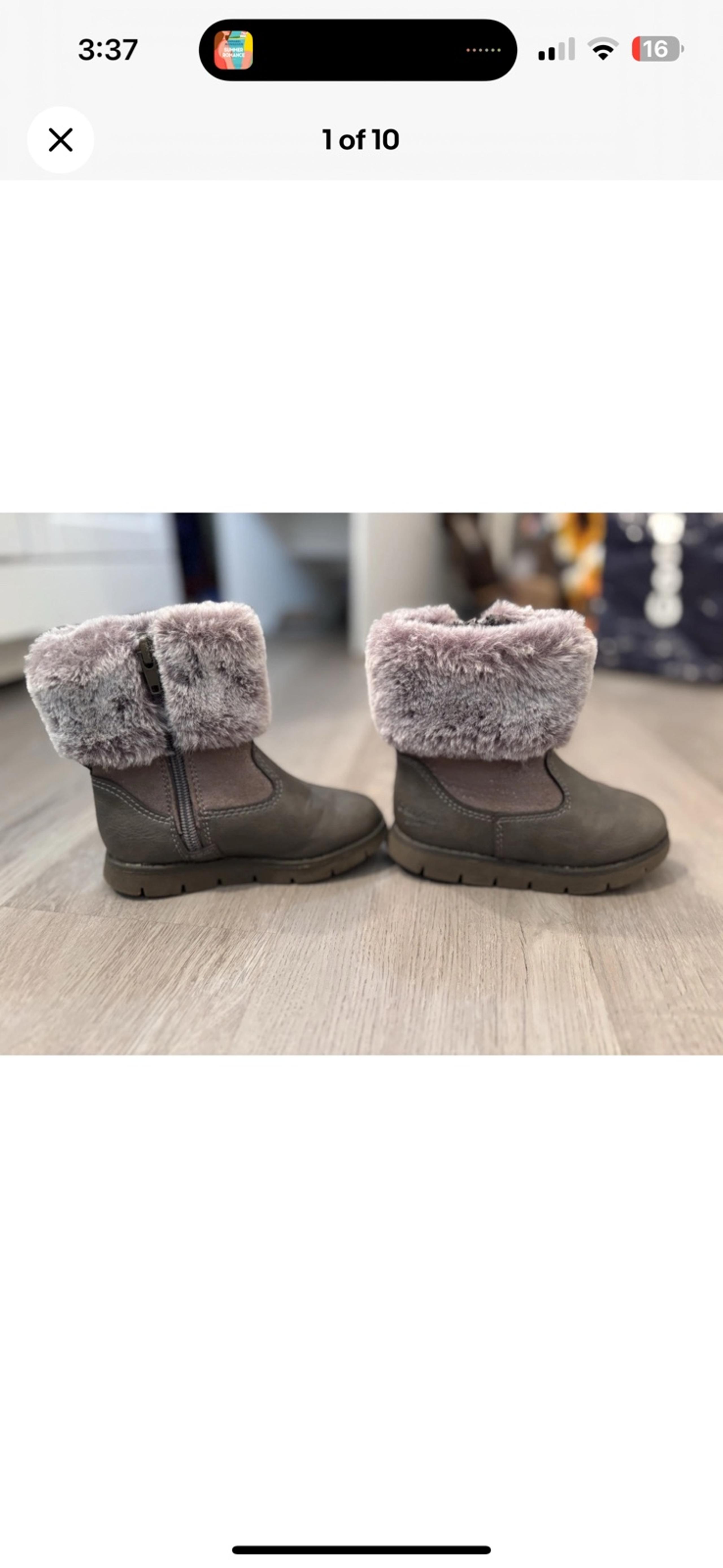Oshkosh Bigosh Faux Fur Toddler 7M Boots
