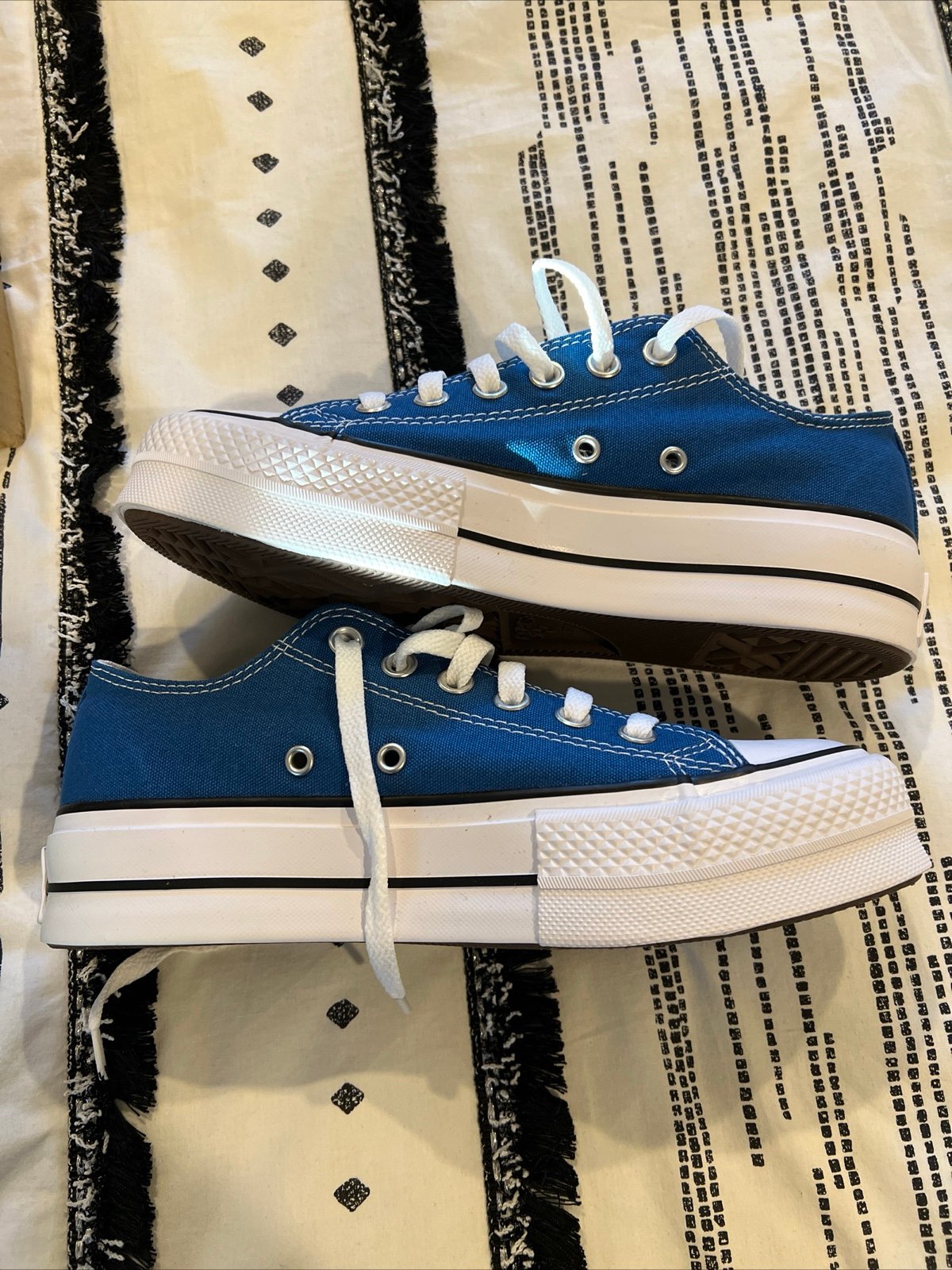 Custom Chuck Taylor All Star Lift Platform By You Blue Size 7