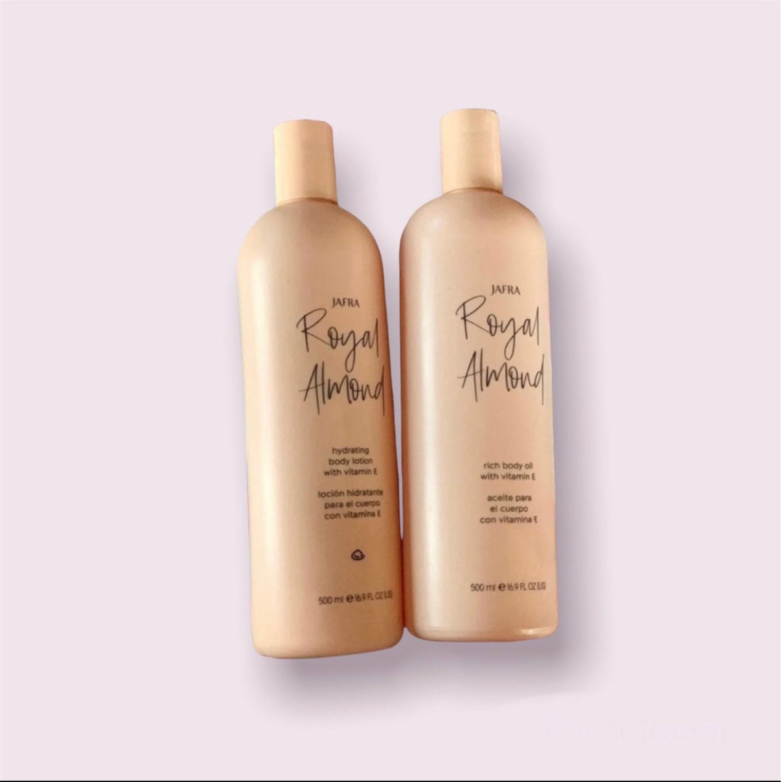 Royal almond lotion and body oil set JAFRA
