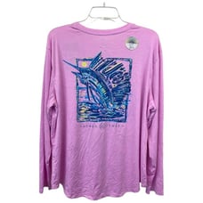 Pink Sailfish UPF 30+ Sunblock Fishing Long Sleeve Shirt Top XL NEW