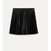 Nwt- Zara FAUX LEATHER BOX PLEAT SHORT SKIRT-XS