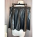 Nwt- Zara FAUX LEATHER BOX PLEAT SHORT SKIRT-XS