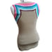 Roja Triangle Saltillo Sweater Women XS Sleeveless Brown Multicolor GeoPrint New