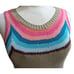 Roja Triangle Saltillo Sweater Women XS Sleeveless Brown Multicolor GeoPrint New