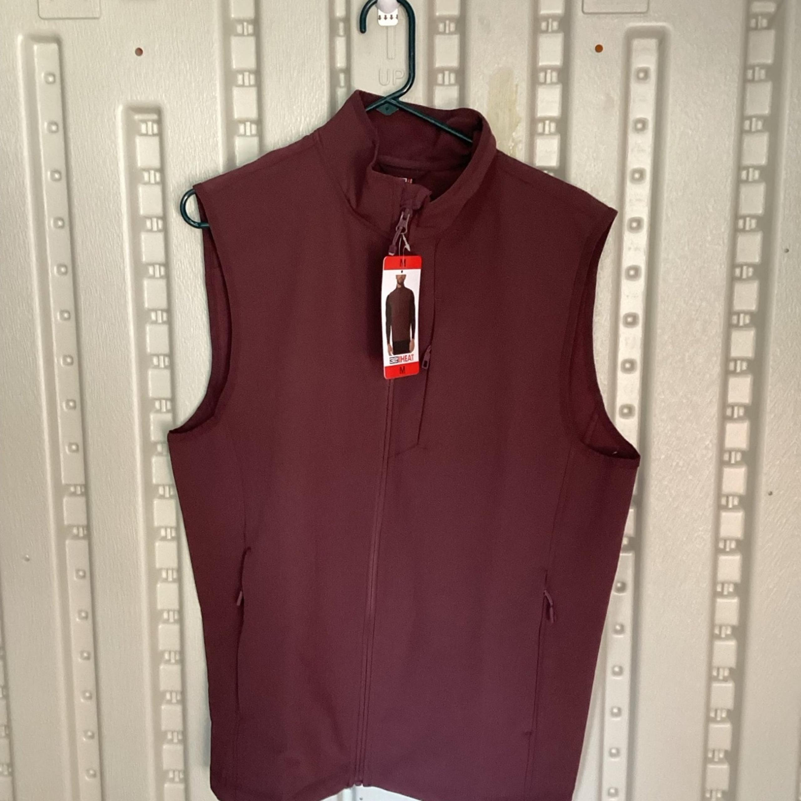Men's Fleece Vest Zip Up Lightweight Vests Outerwear with Pockets Winter Warm xl