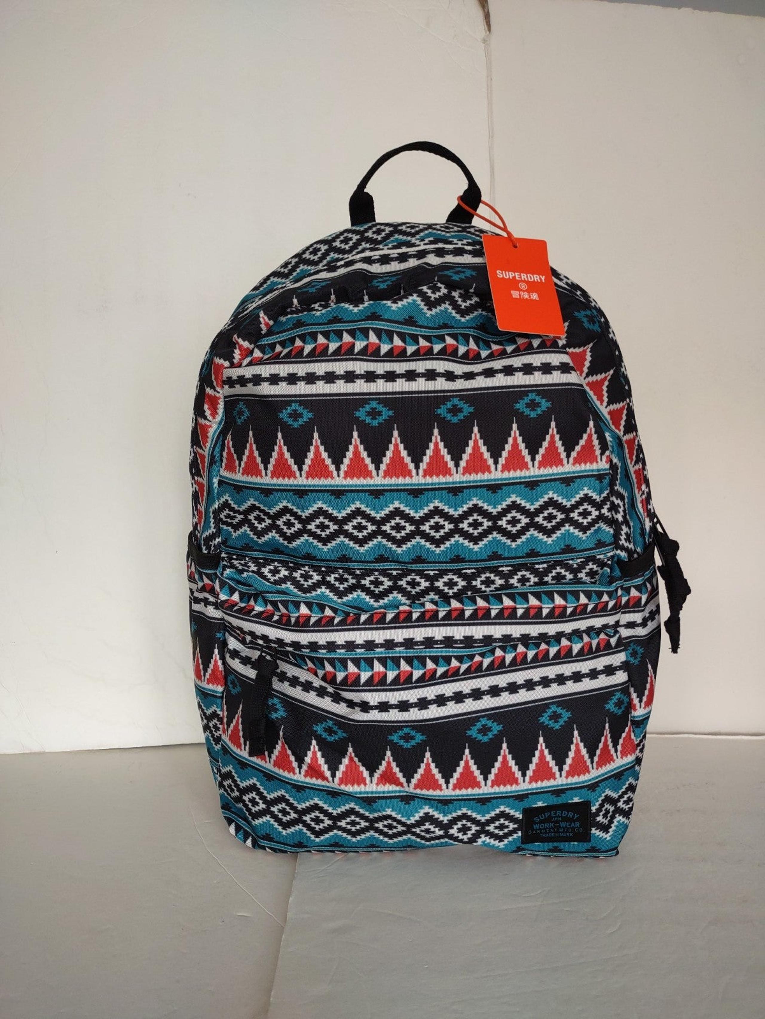 BRAND NEW SUPERDRY VINTAGE PRINTED MONTANA RUCKSACK