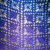 Crocheted lacy shawl with Galaxy motif.