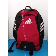 Adidas Stadium II Backpack Red/Black Sports School Bag with Reflective Stripes