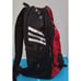 Adidas Stadium II Backpack Red/Black Sports School Bag with Reflective Stripes