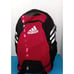Adidas Stadium II Backpack Red/Black Sports School Bag with Reflective Stripes