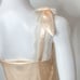 CAMI NYC Freya V Neck Silk Lace Trim Bow Shoulder Cami Top in Ceramic Ivory