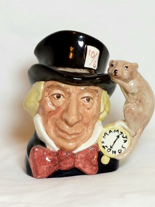 Rare Royal Doulton Mad Hatter Home Office Bone China Collectible Decor Jug