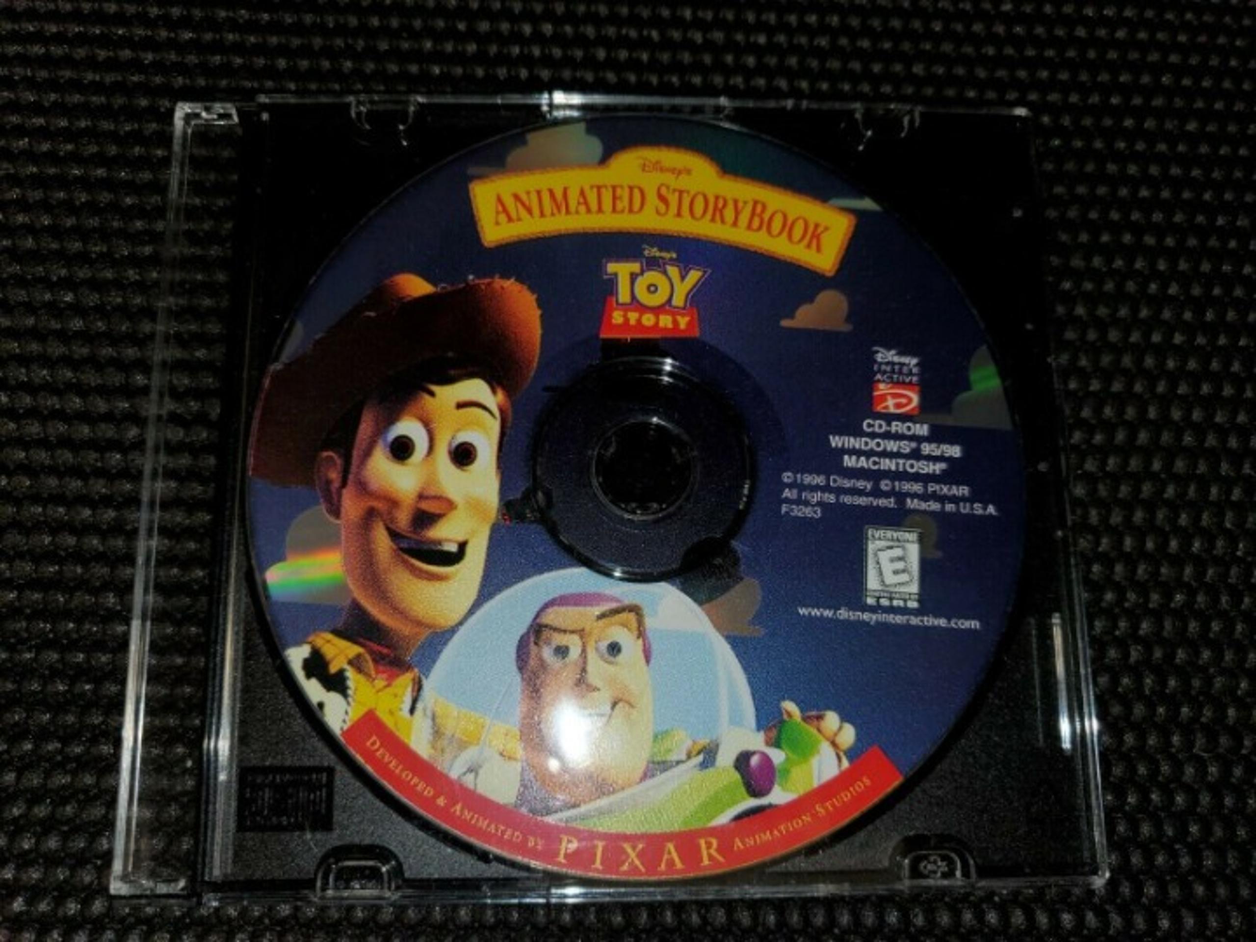 Disney's Toy Story Animated StoryBook (Windows/Mac 1998) CD-ROM - Computer Game!