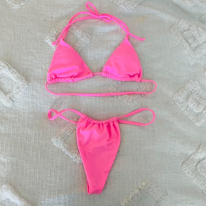 Pink bikini super g string! Size small!