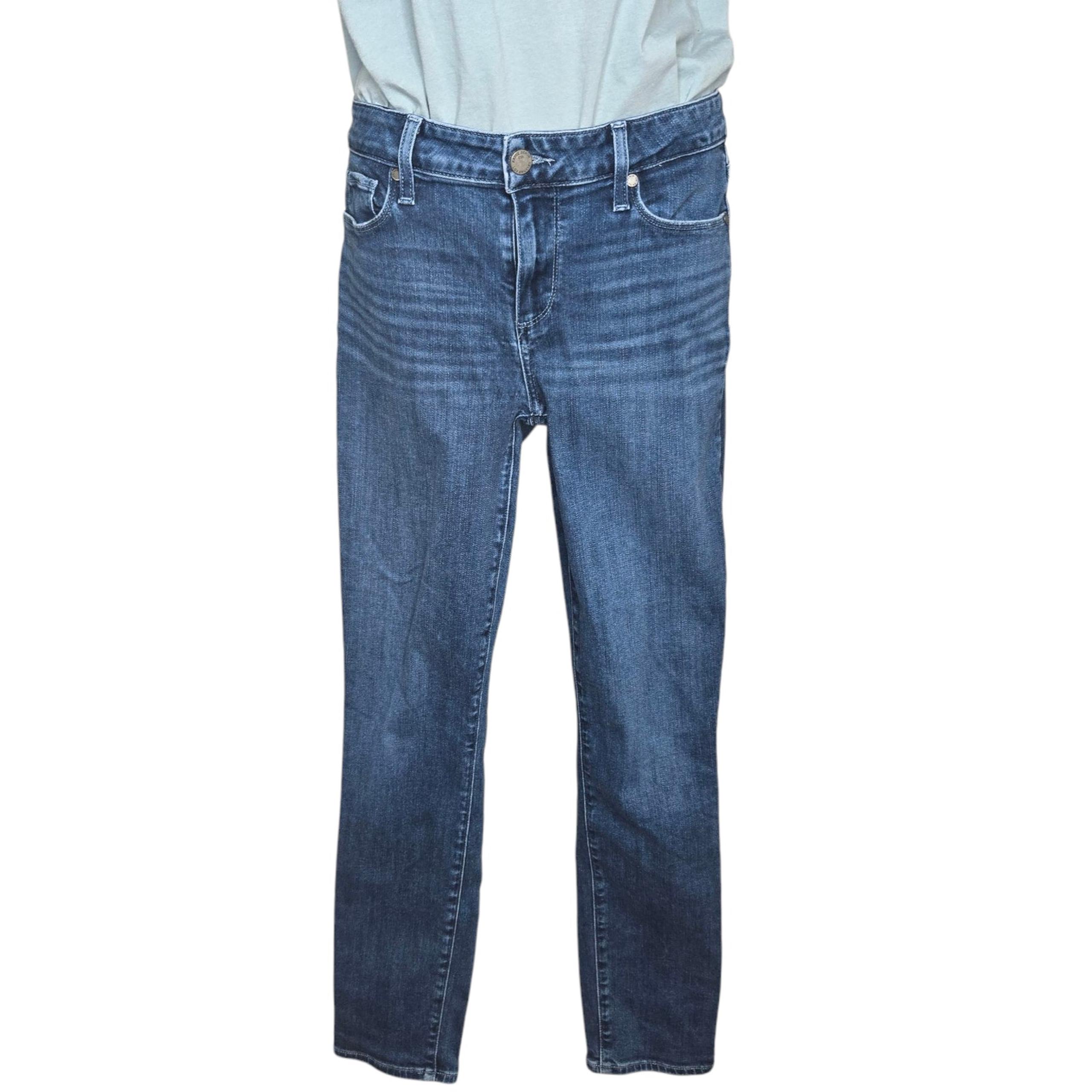 Paige Womens Blue Jeans Size 29 Verdugo Skyline Ankle Peg Stretch Whiskering