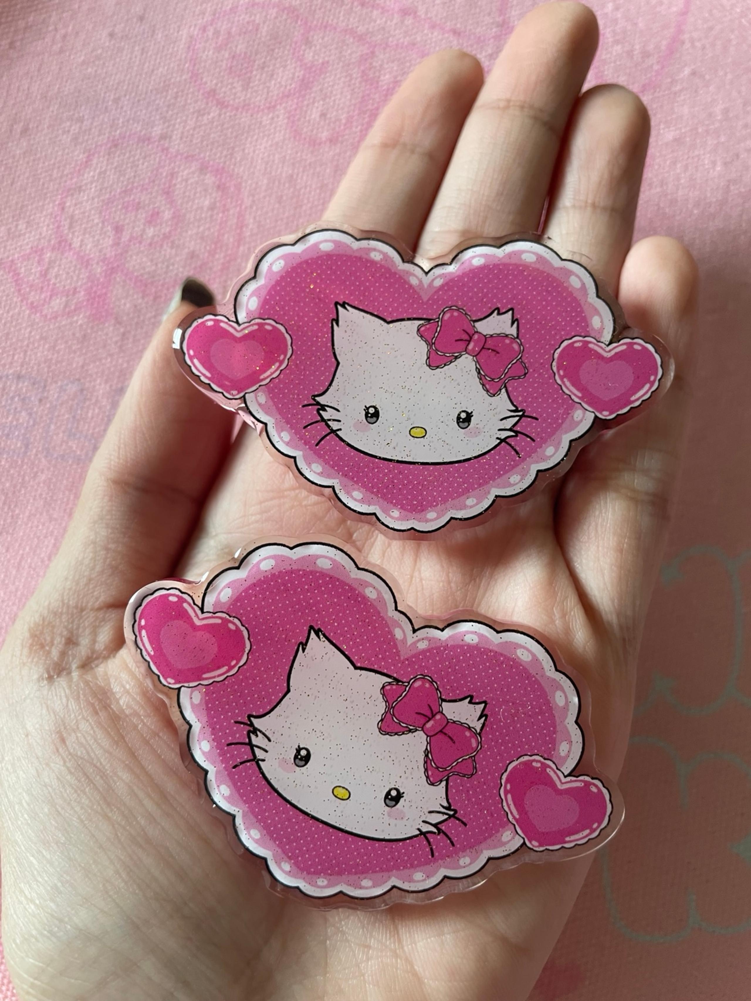 Charmmy kitty hair/bag clips