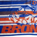 VTG San Marcos Denver Broncos NFL Stadium Blanket Lap Throw Ryltex 63x30 Orange