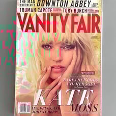 Vanity Fair December 2012 Kate Moss Cover Magazine