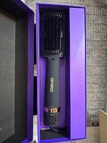 Amika Double Agent 2-in-1 Blow Dryer + Straightening Brush - Brand New, never us